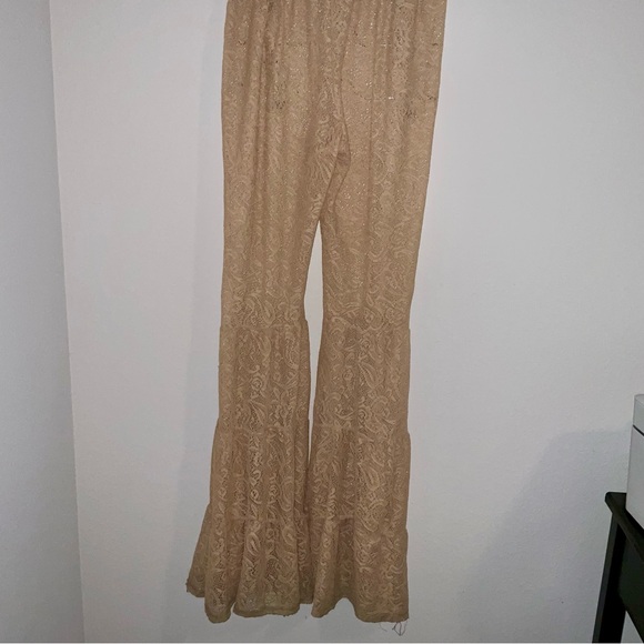 Saints & Hearts  Flare Lace crochet flare bell bottom pants - Picture 7 of 9